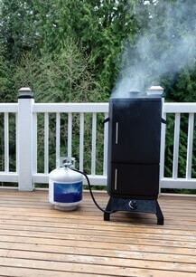 Räuchertonne mit Gasbrenner - Räucherprofi.net | Das BBQ-Portal mit