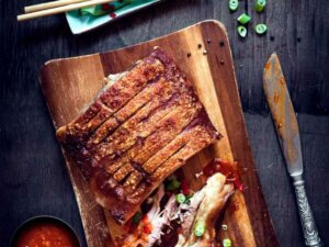 Schweinebauch aus dem Smoker Grill